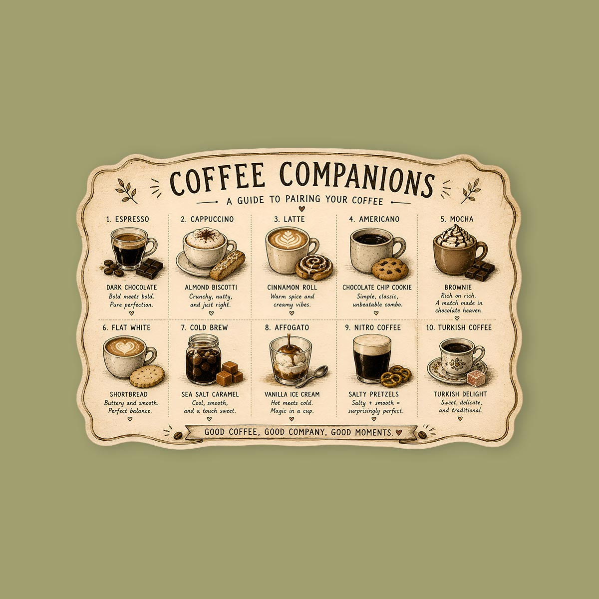 Coffee Companions Sticker