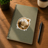 Coffee Stain Art Sticker