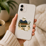 Coffee, Good Book & Quiet Mind Sticker