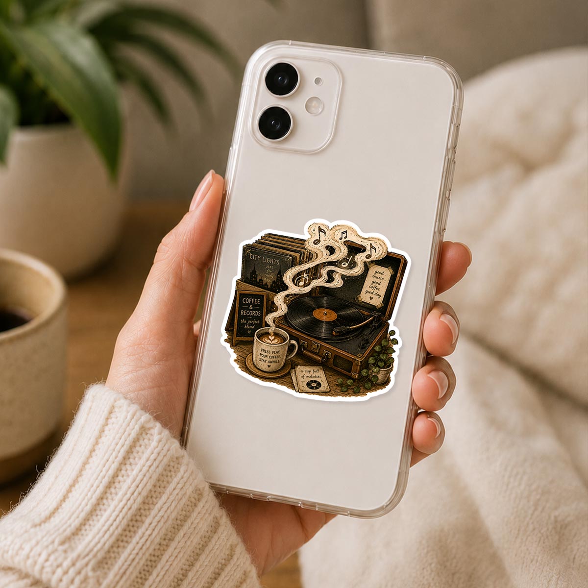 Coffee & Records Sticker