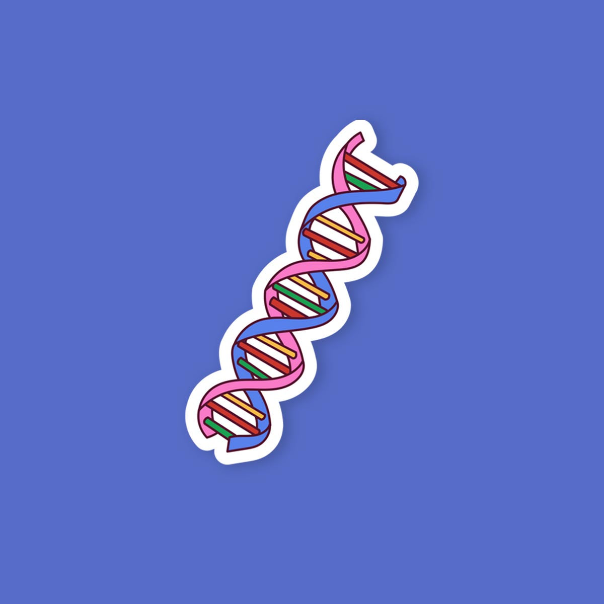 Colorful Dna Sticker