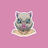 Daemon Slayer Inosuke Boar Mask Anime Sticker