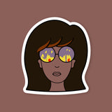 Daria Fire In The Eyes Sticker