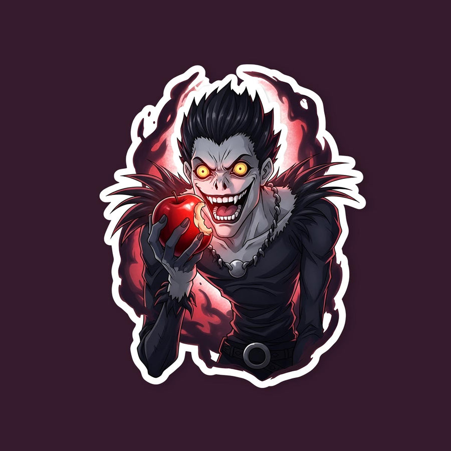 Death Note Shinigami Eating Apple Sticker
