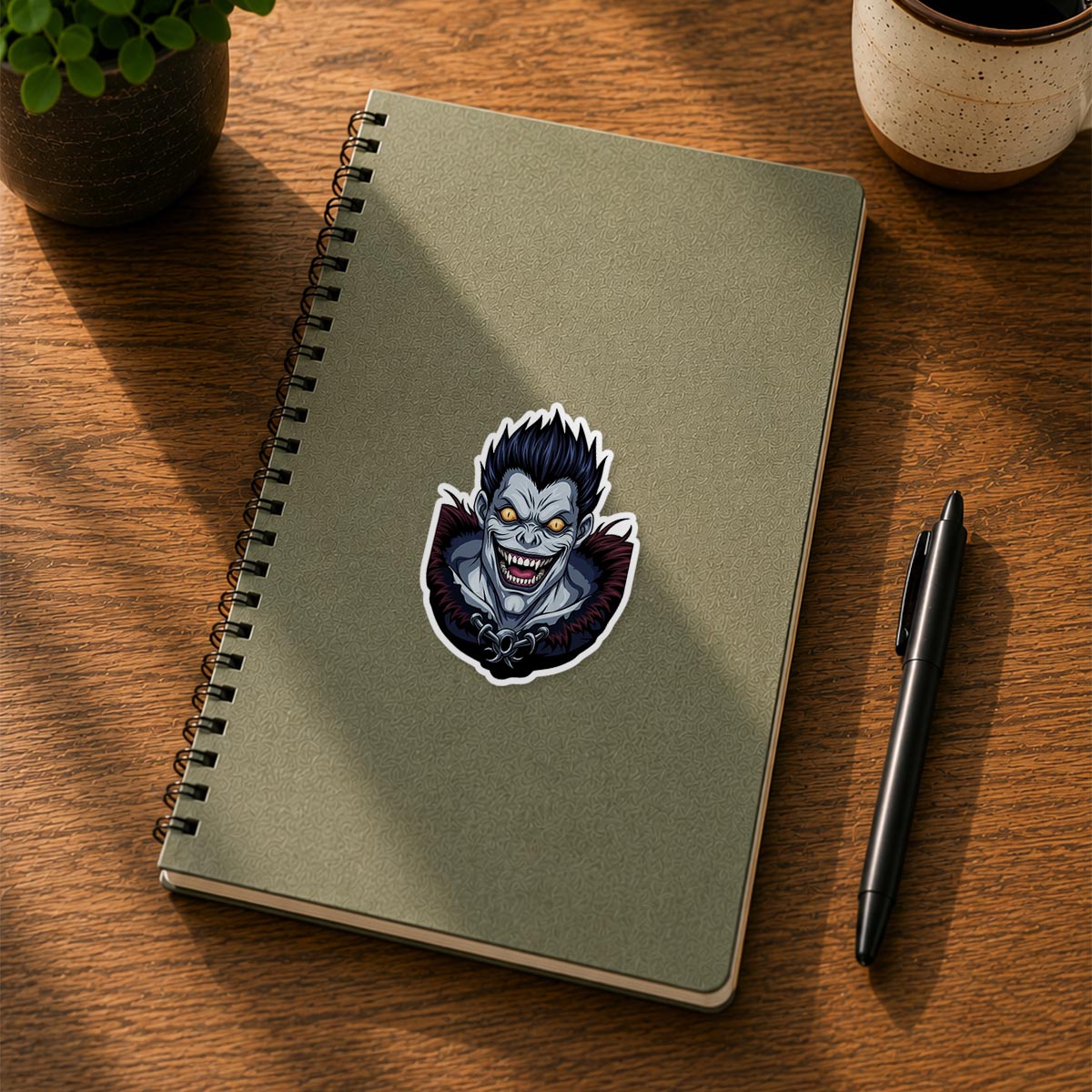 Death Note Shinigami Laughing Sticker