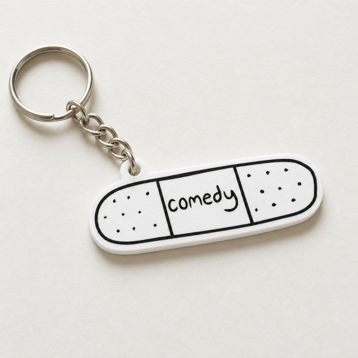 Comedy - Designer Keychain, Aesthetic Bag Charm