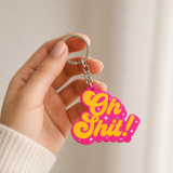 Oh Shit - Designer Keychain, Aesthetic Bag Charm