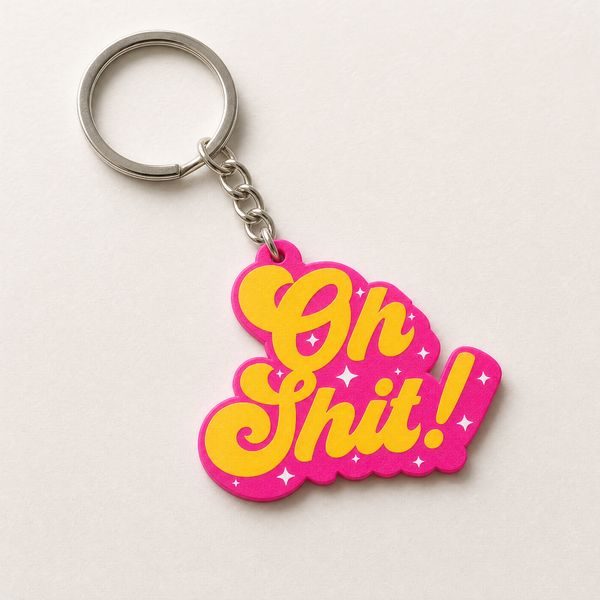 Oh Shit - Designer Keychain, Aesthetic Bag Charm