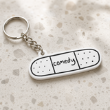 Comedy - Designer Keychain, Aesthetic Bag Charm