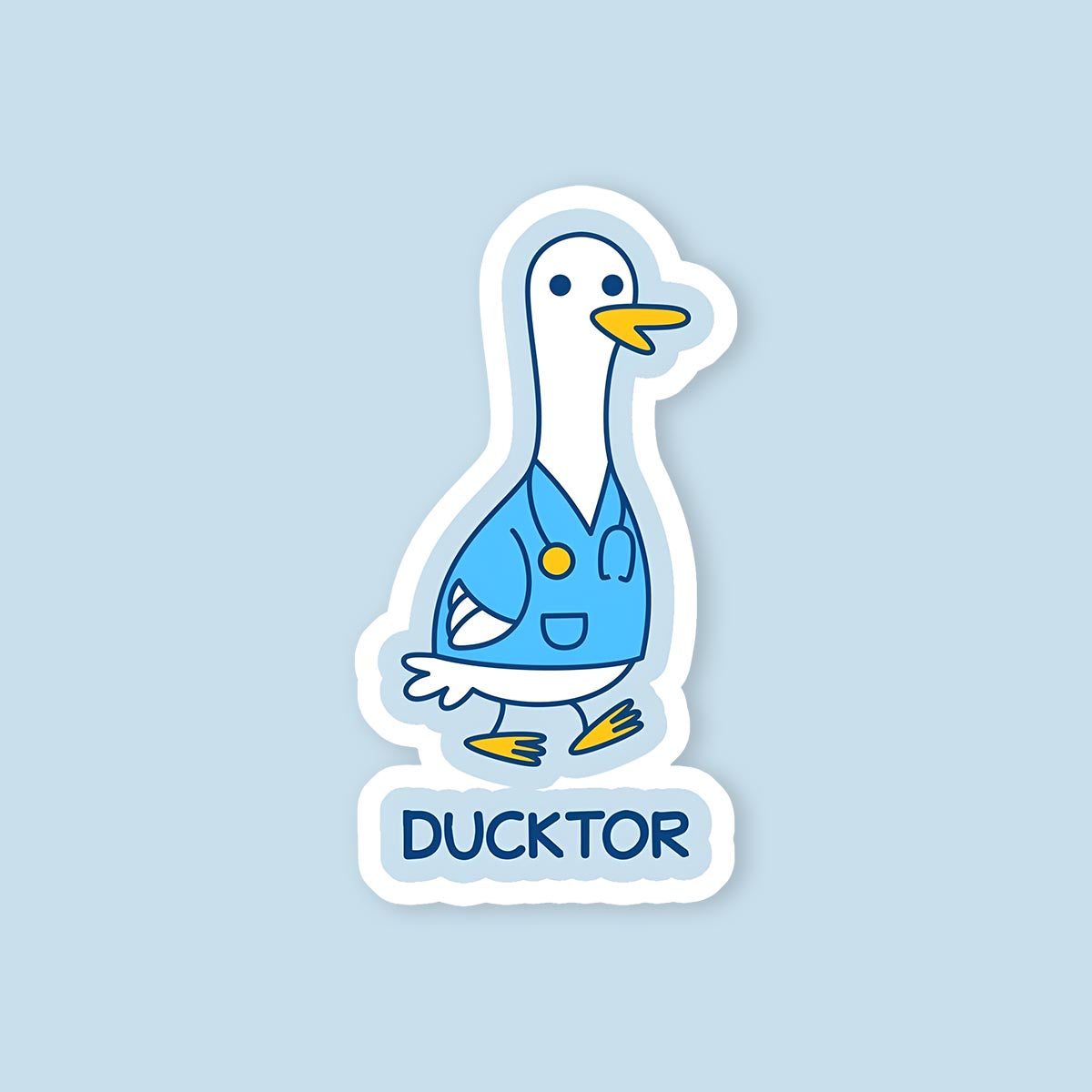 Ducktor Duck Sticker