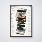 Teenage Engineering EP–133 K.O. II Wall Art Poster - Synthesizer Poster, Music Studio Wall Decor, Gift for Music Producer