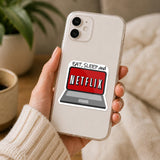 Eat Sleep Netflix Sticker