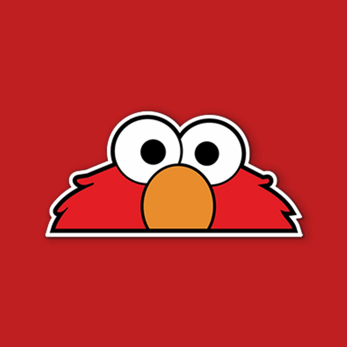 Elmo Peeking Sticker