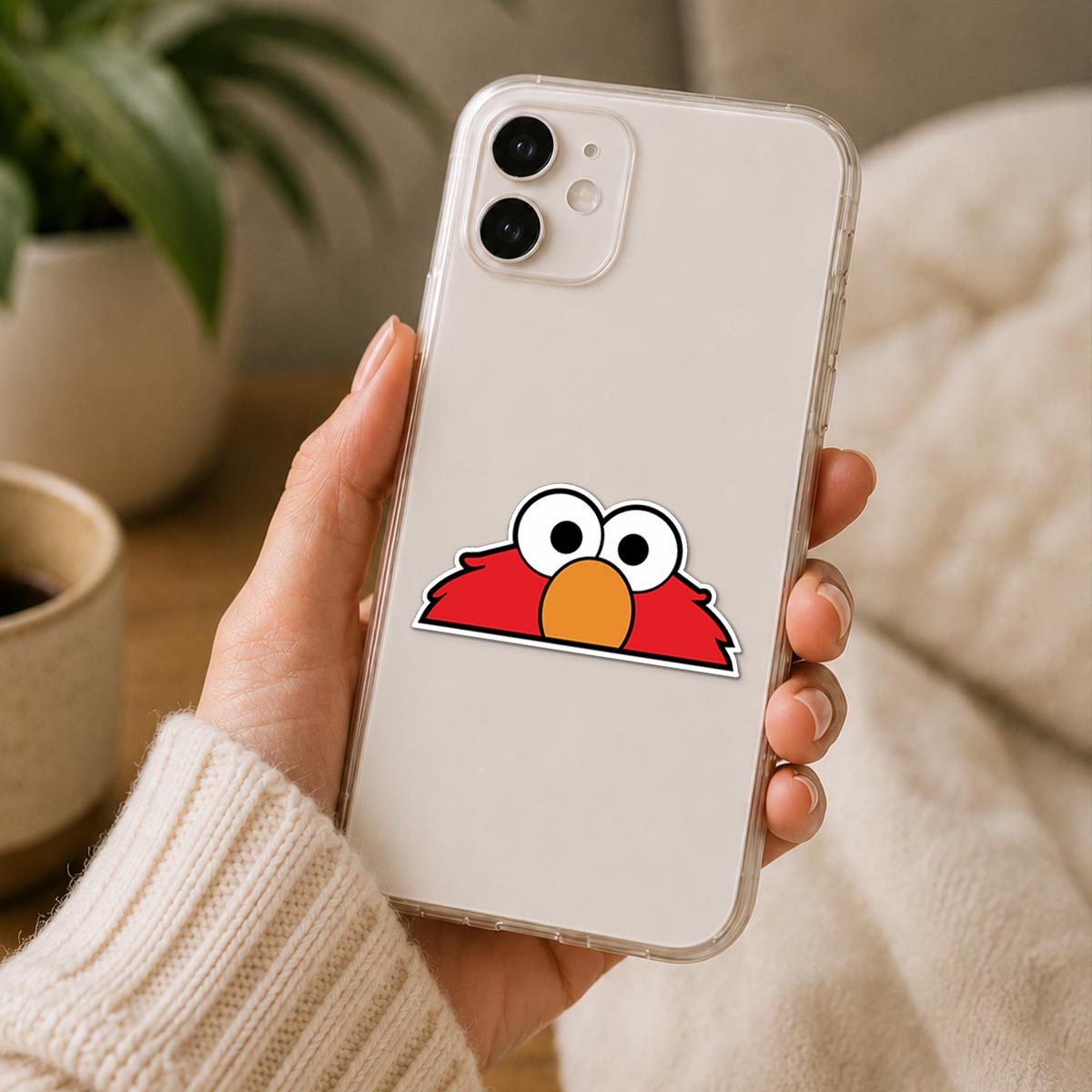 Elmo Peeking Sticker