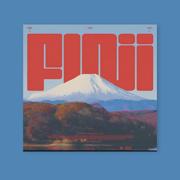 Fuji Mountain Poster Sticker