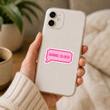 Game Over Pink Speech Bubble Sticker