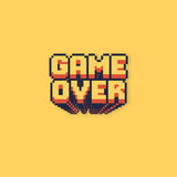 Game Over Pixel Sticker