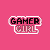 Gamer Girl Pixel Sticker