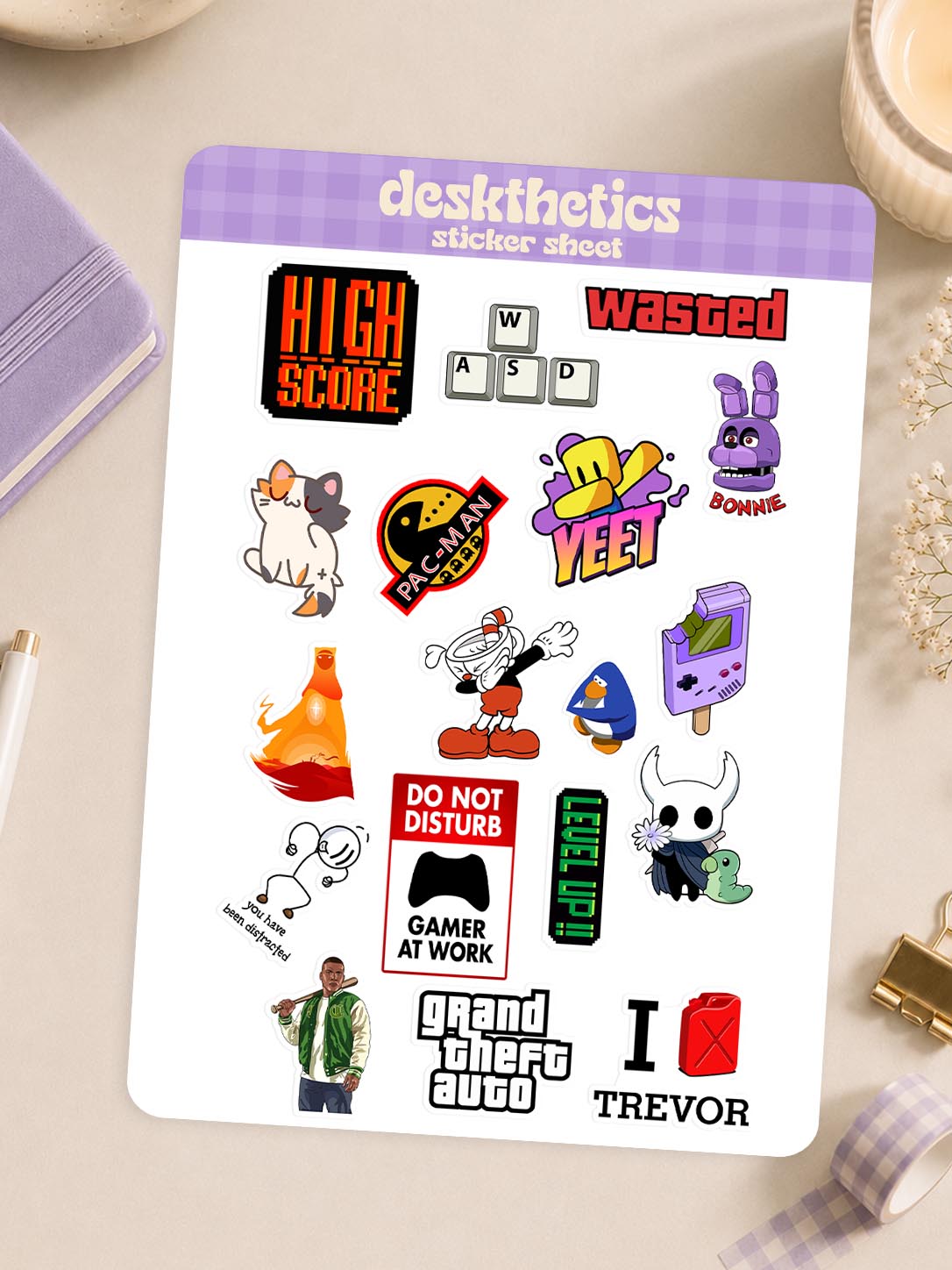 Gamer Sticker Sheet