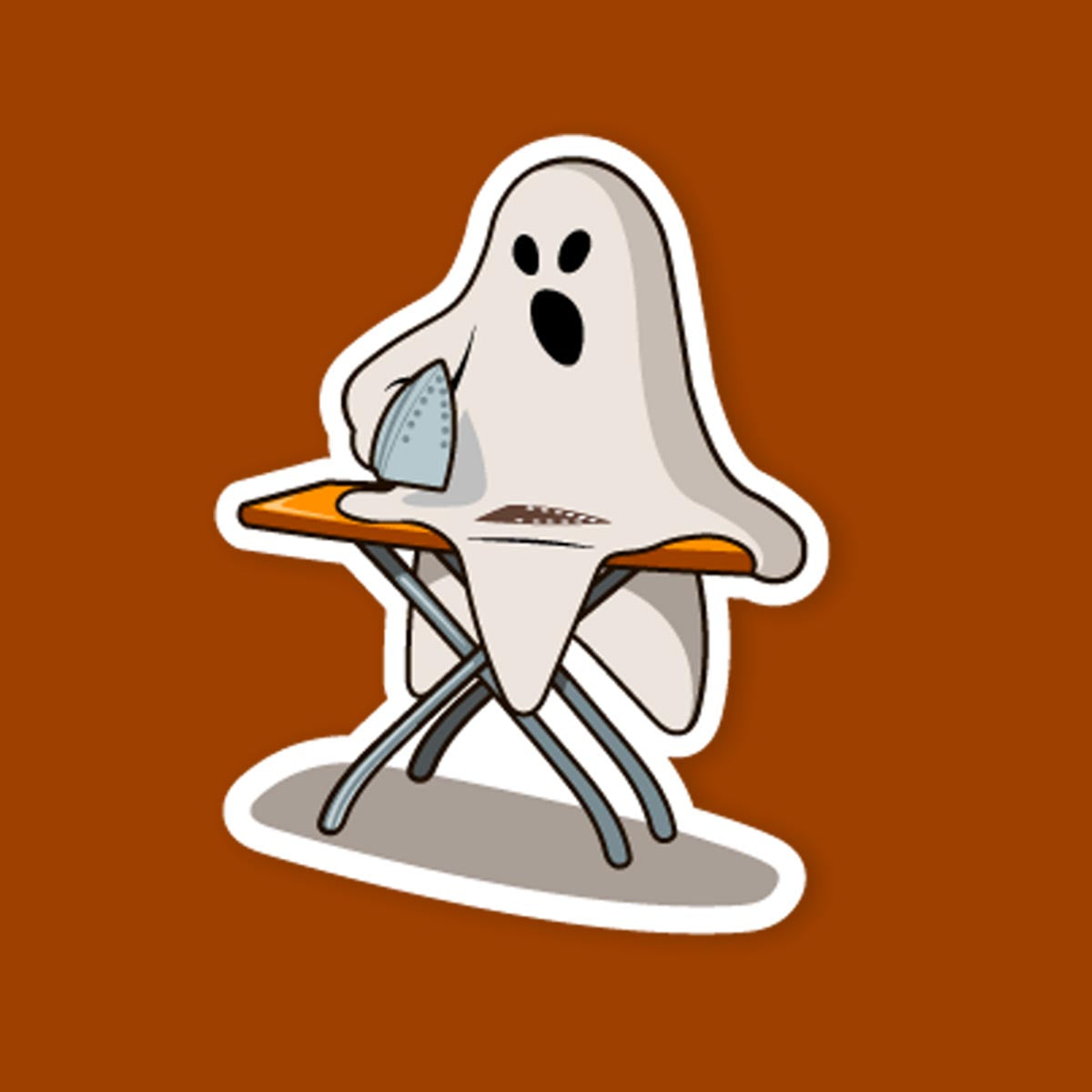 Ghost Ironing Sticker