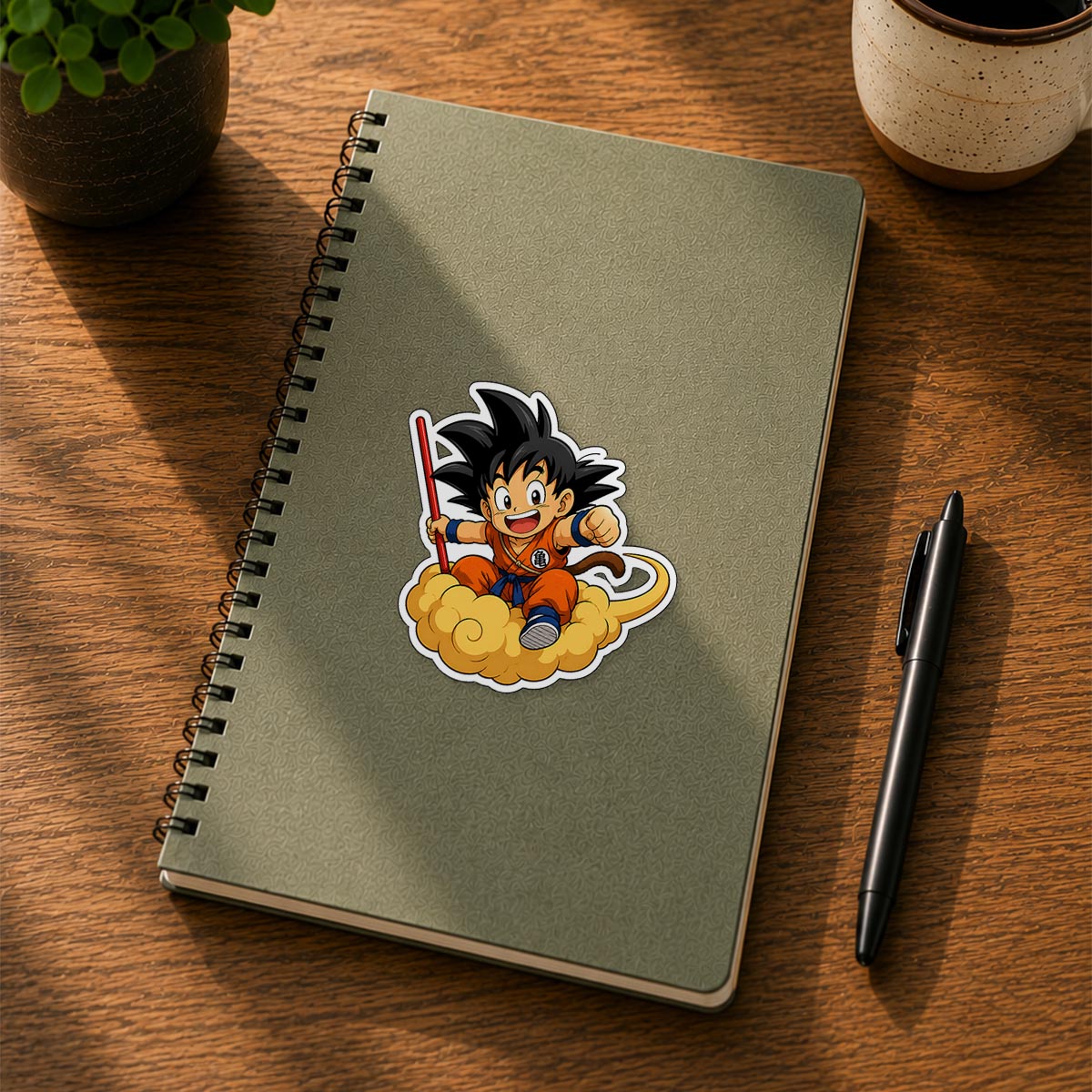 DBZ Goku On Nimbus Sticker