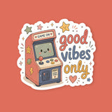 Good Vibes Only Arcade Sticker