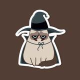 Grumpy Cat Witch Sticker