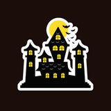 Halloween Night Castle Sticker