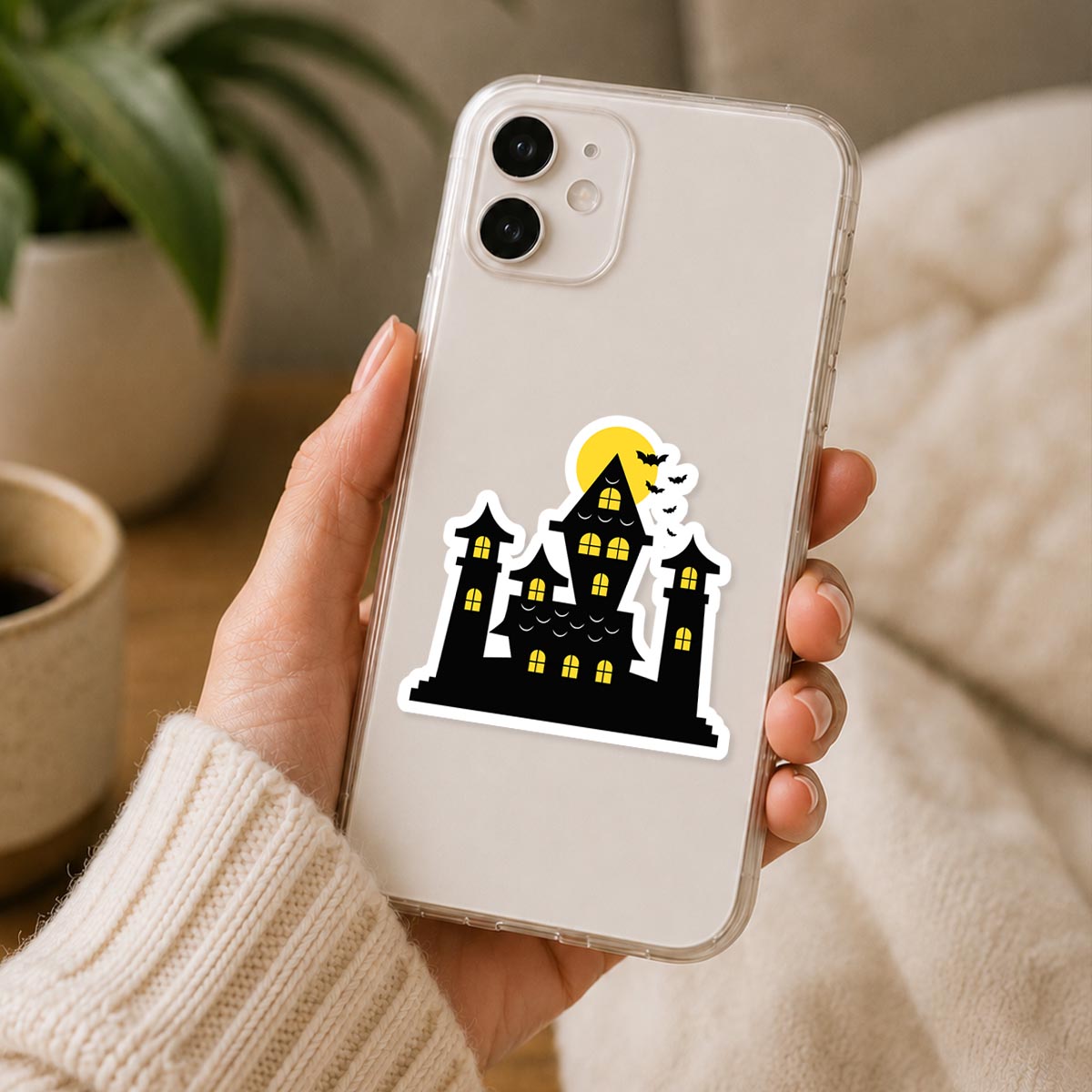 Halloween Night Castle Sticker