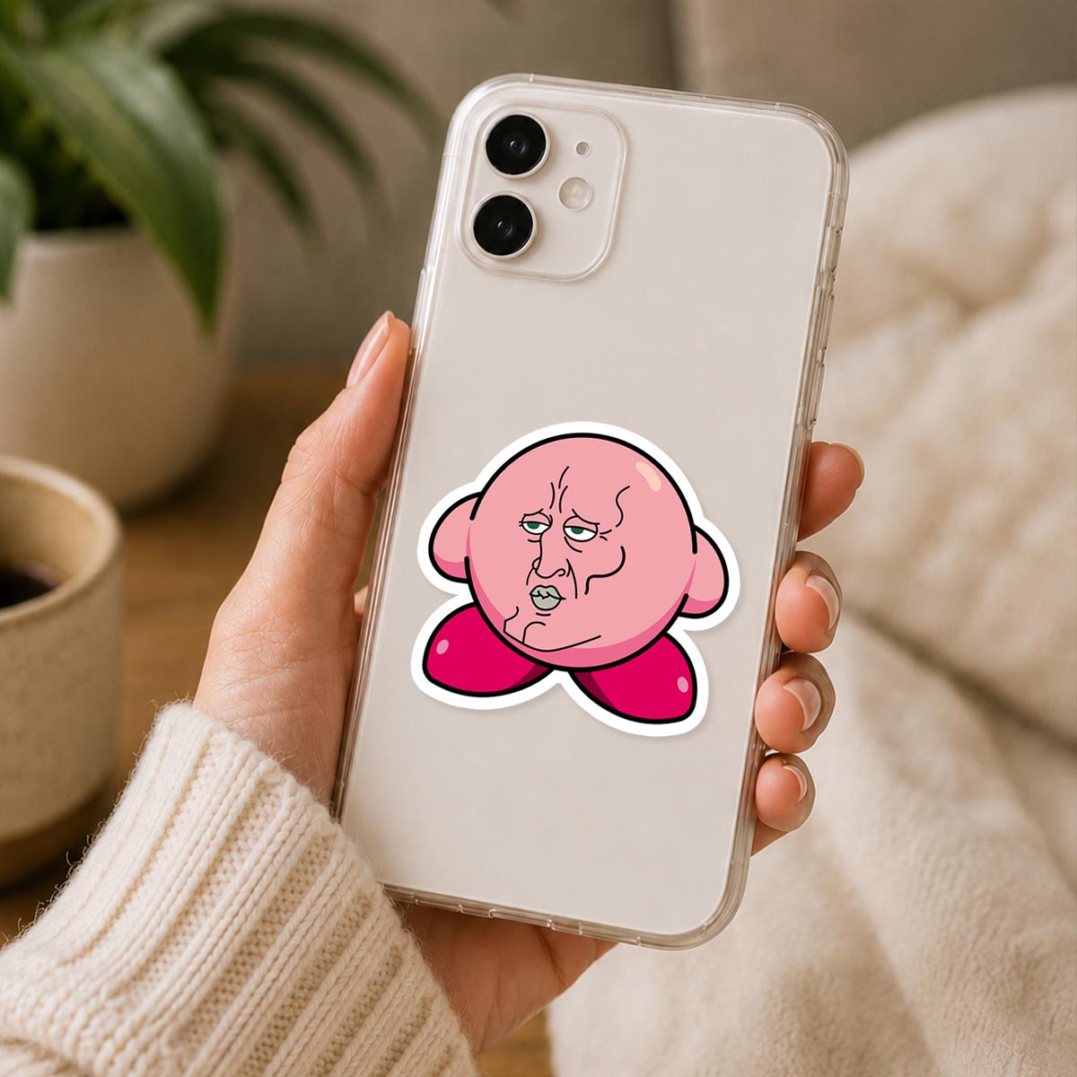Handsome Kirby Meme Sticker