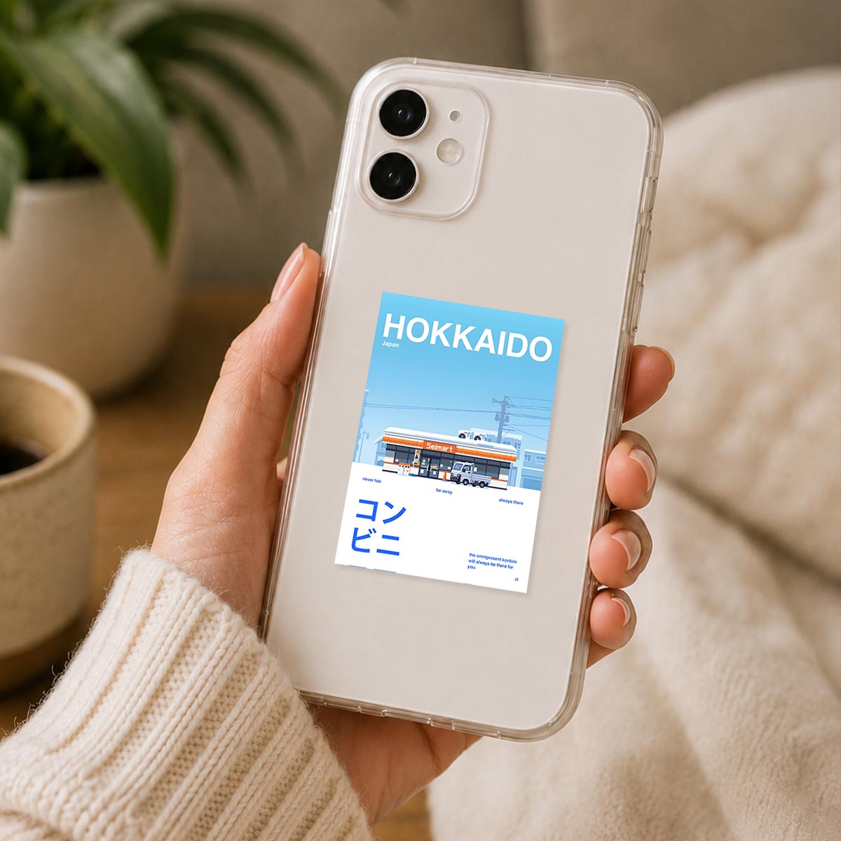 Hokkaido Convenience Store Poster Sticker