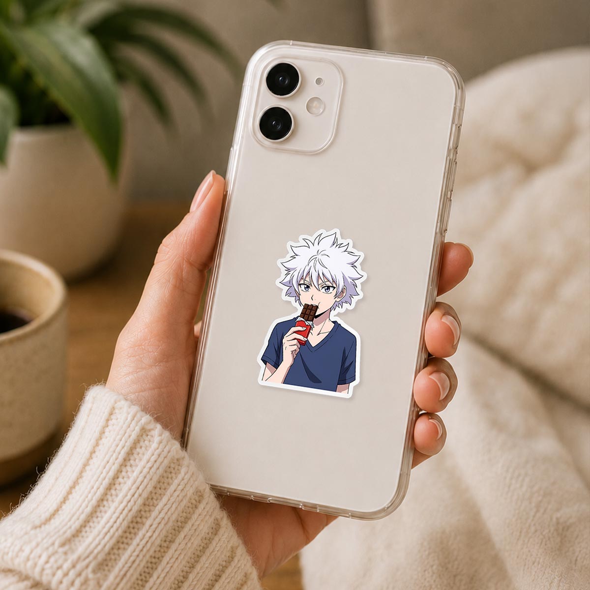 Hunter x Hunter Eating Chocolate Sticker