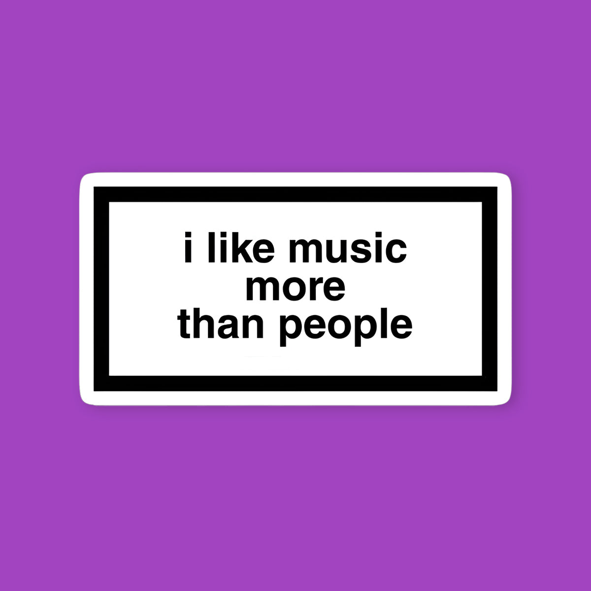 Id Rather Be At A Concert Sticker