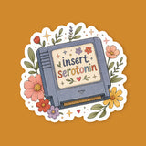 Insert Serotonin Game Cartridge Sticker