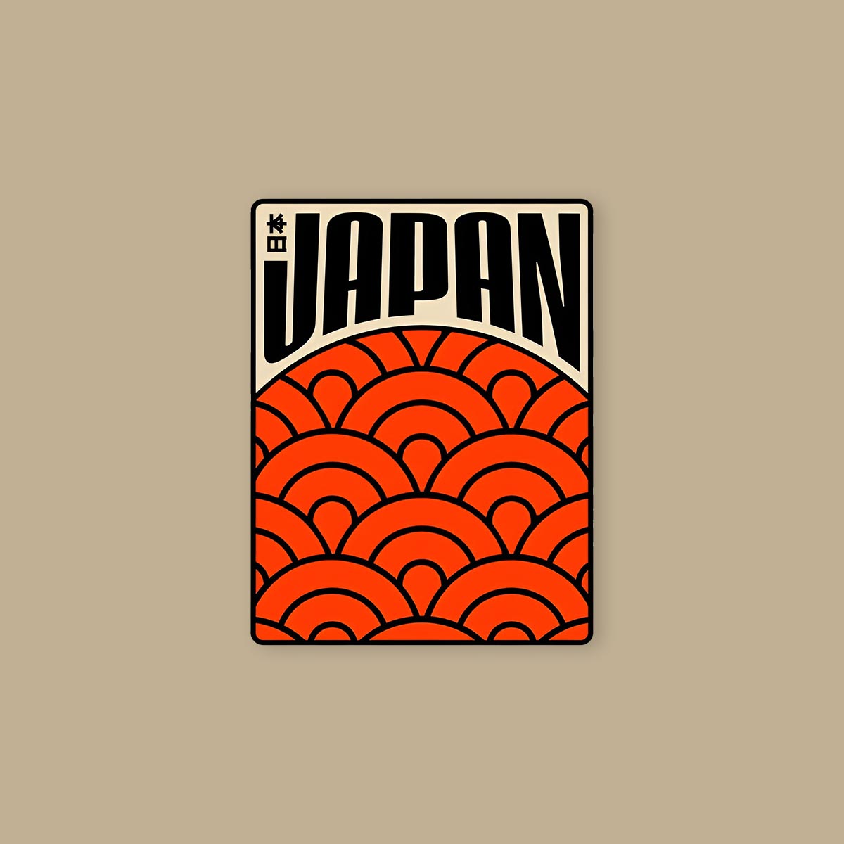 Japan Wave Poster Sticker