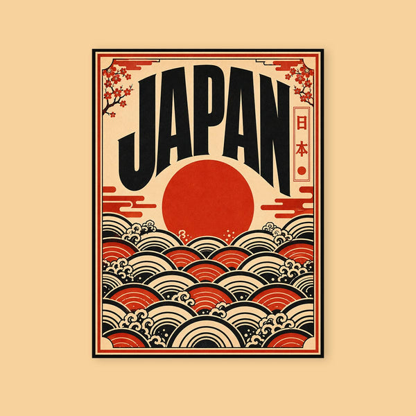Japan Wave Poster Sticker