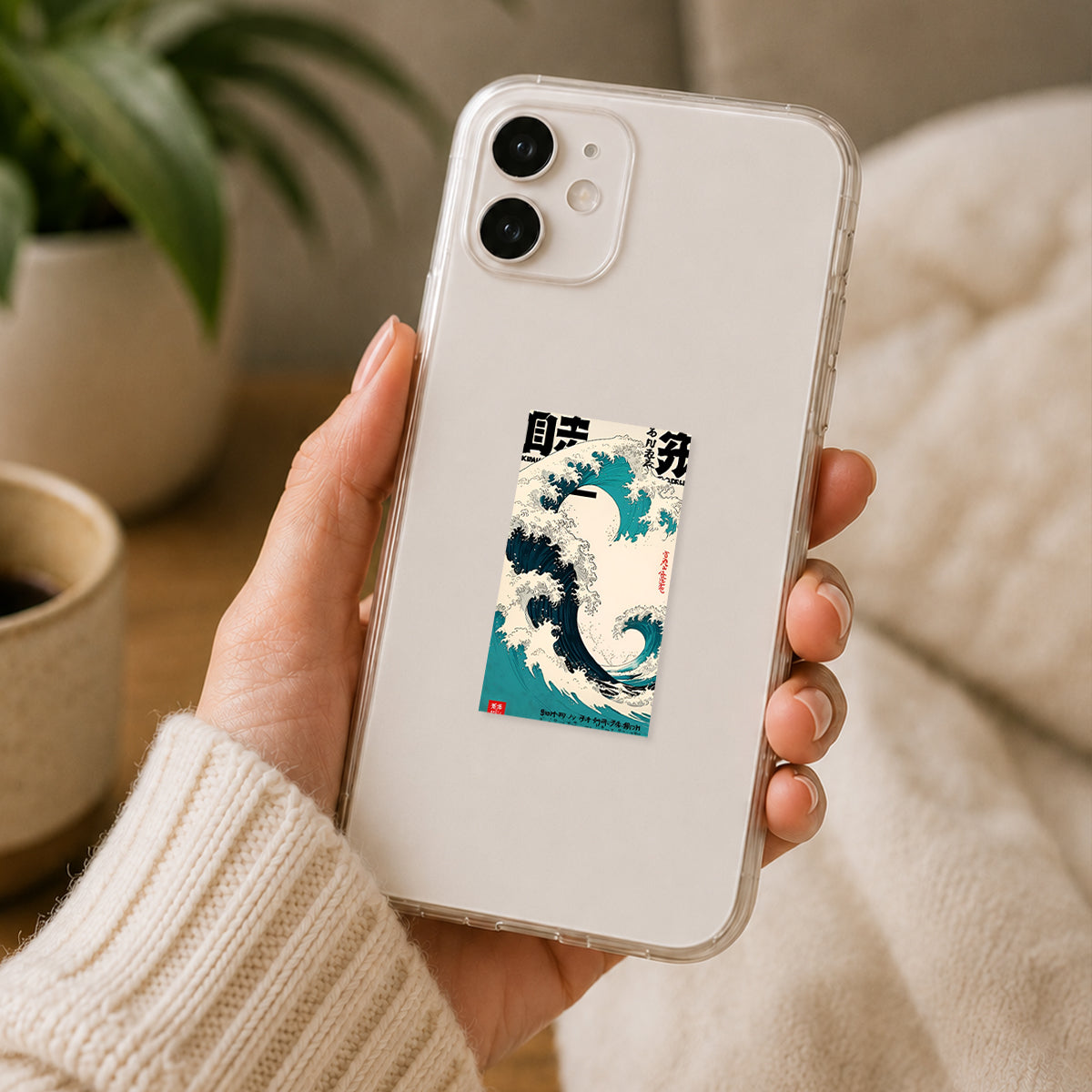 Japanese Great Wave Vintage Poster Sticker