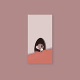 Jerry Mouse Hole Poster Sticker