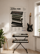 Roland JUNO-106 Wall Art Poster - Synthesizer Poster, Music Studio Wall Decor, Gift for Music Producer