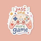 Just One More Game Controller Sticker