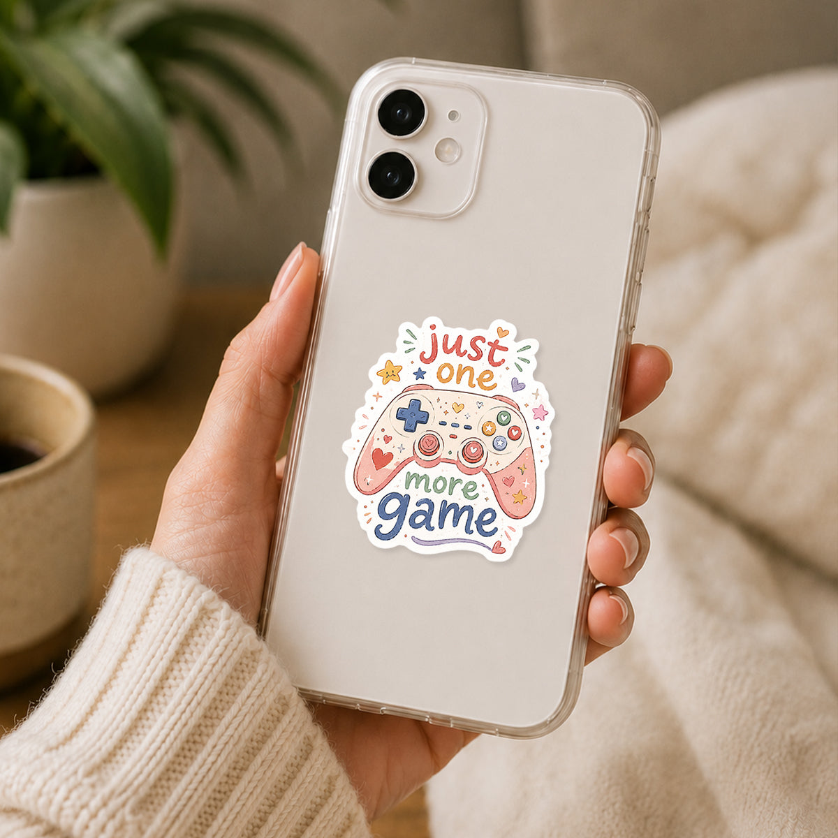 Just One More Game Controller Sticker