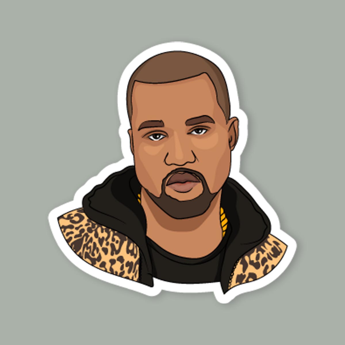Kanye West Gotta Warm It Up More Meme Sticker