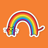 Kawaii Rainbow Cat Sticker
