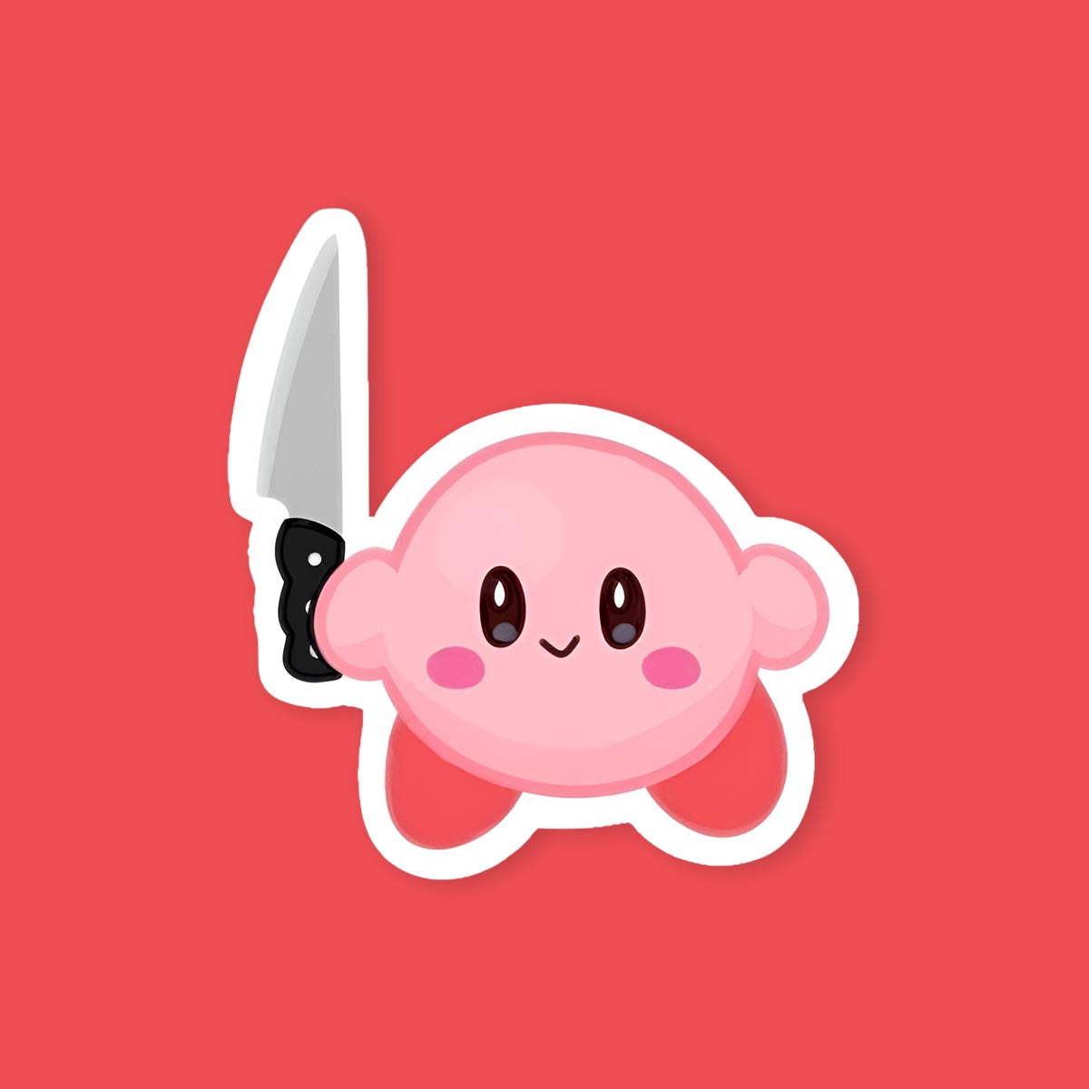 Kirby Knife Sticker