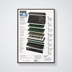 MORG MS-20 Wall Art Poster - Synthesizer Poster, Music Studio Wall Decor, Gift for Music Producer