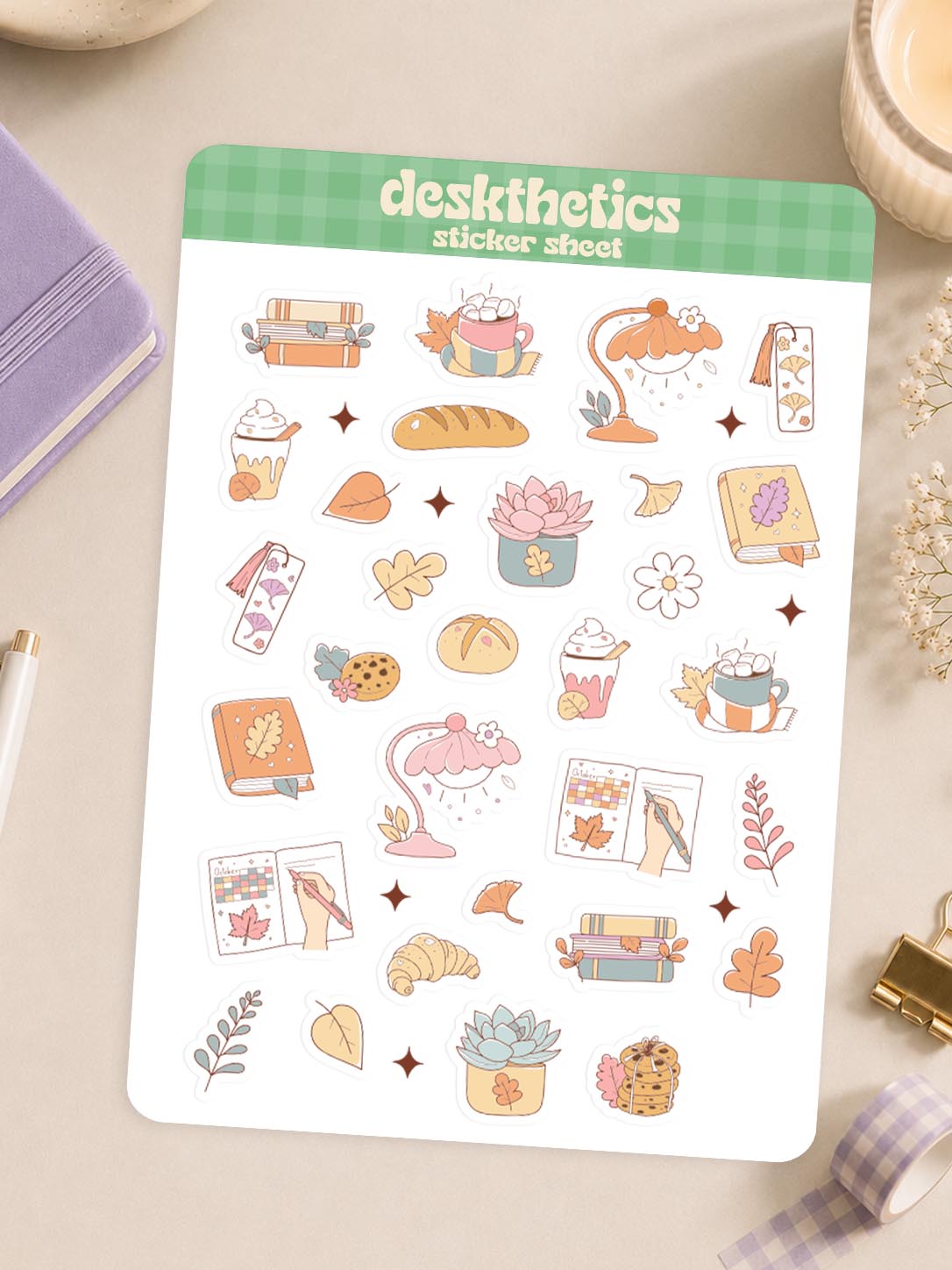 Little Cozy Aesthetics Things Sticker Sheet