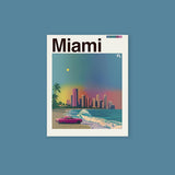 Miami Beach Travel Poster Sticker