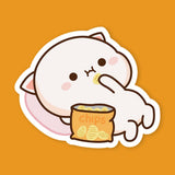 Mochi Peach Cat Chips Sticker