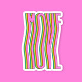 Move Retro Text Sticker