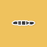 Music Player Controls Sticker